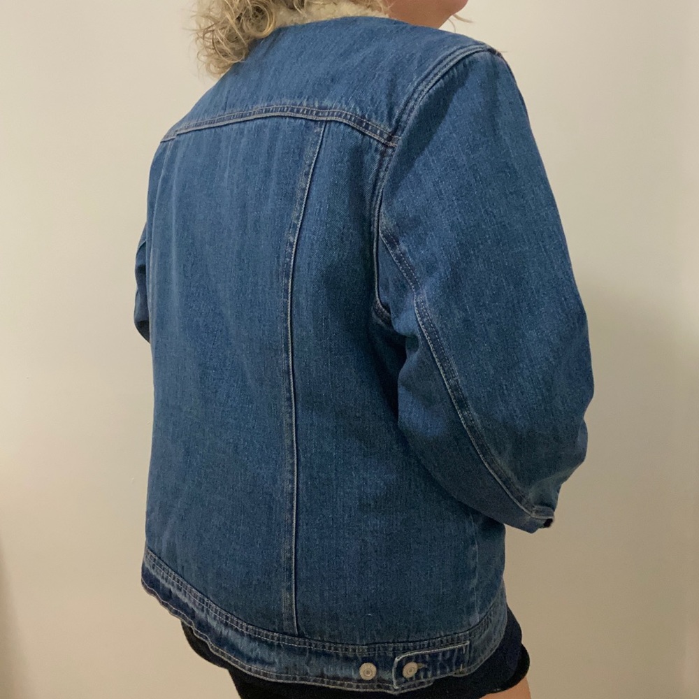 denim sherpa lined jacket